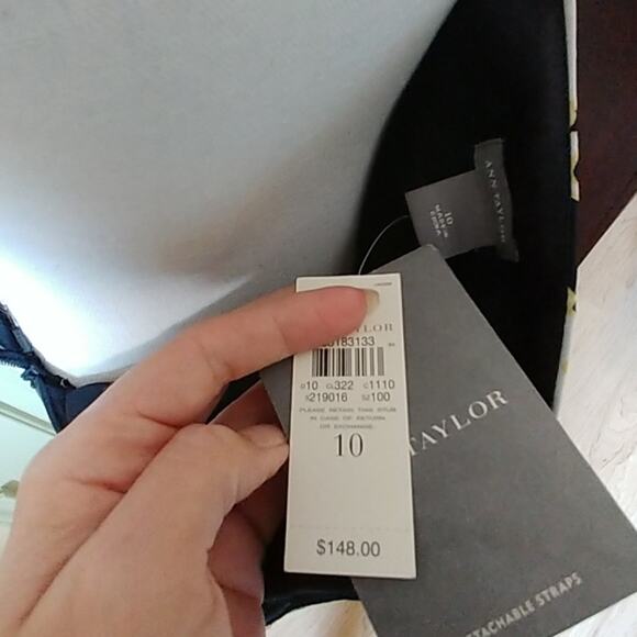 Ann Taylor Dress Strapless Midi Sz 10 NWT - Picture 6 of 6